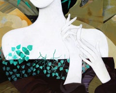 Flores Silvestres, Framed Acrylic Painting by Froylan Ojeda, 1983