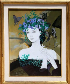 Flore Silvestres, quadro acrilico incorniciato di Froylan Ojeda, 1983