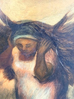 «La cosecha de madera», pintura al óleo de Froylan Ojeda