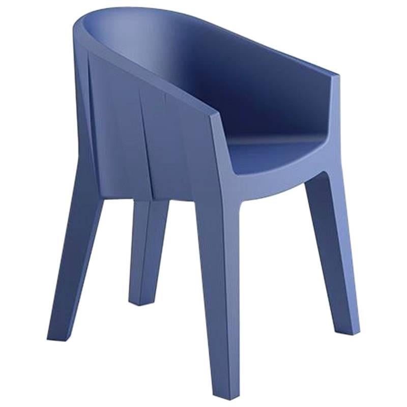 Frozen Armchair in Night Blue Polyethylene by Matteo Ragni & Maurizio Prina For Sale