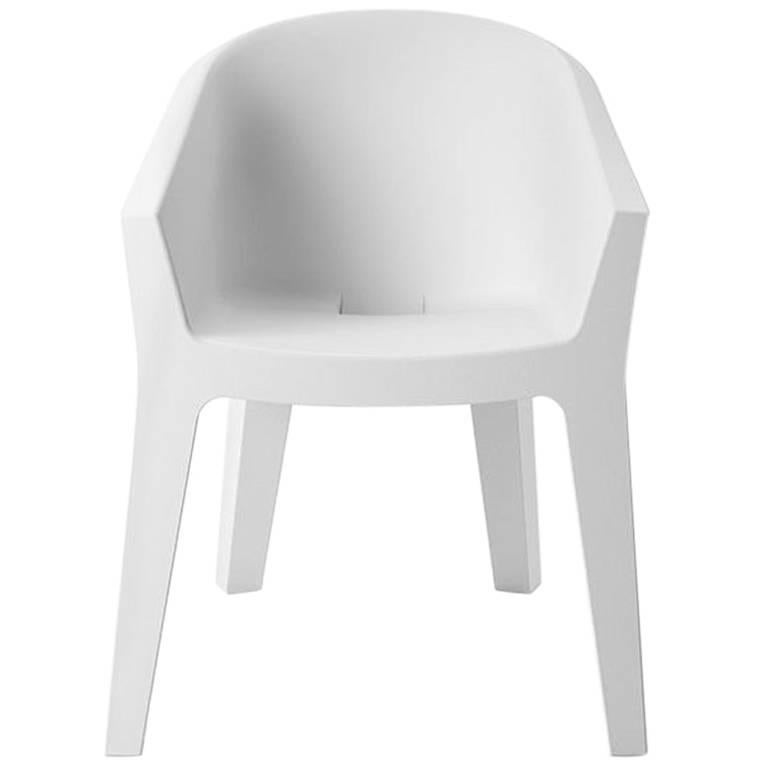 Frozen Armchair in White Polyethylene by Matteo Ragni & Maurizio Prina for Plust For Sale