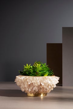 Bowl, Large Quartz Points by Aver