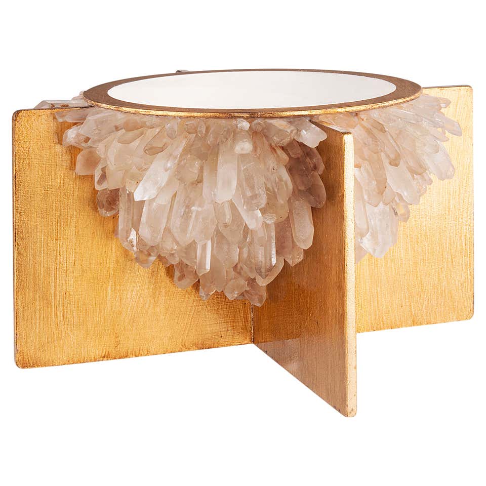 Large Hand Carved Rock Crystal Quartz Decorative Bowl from Brazil For ...