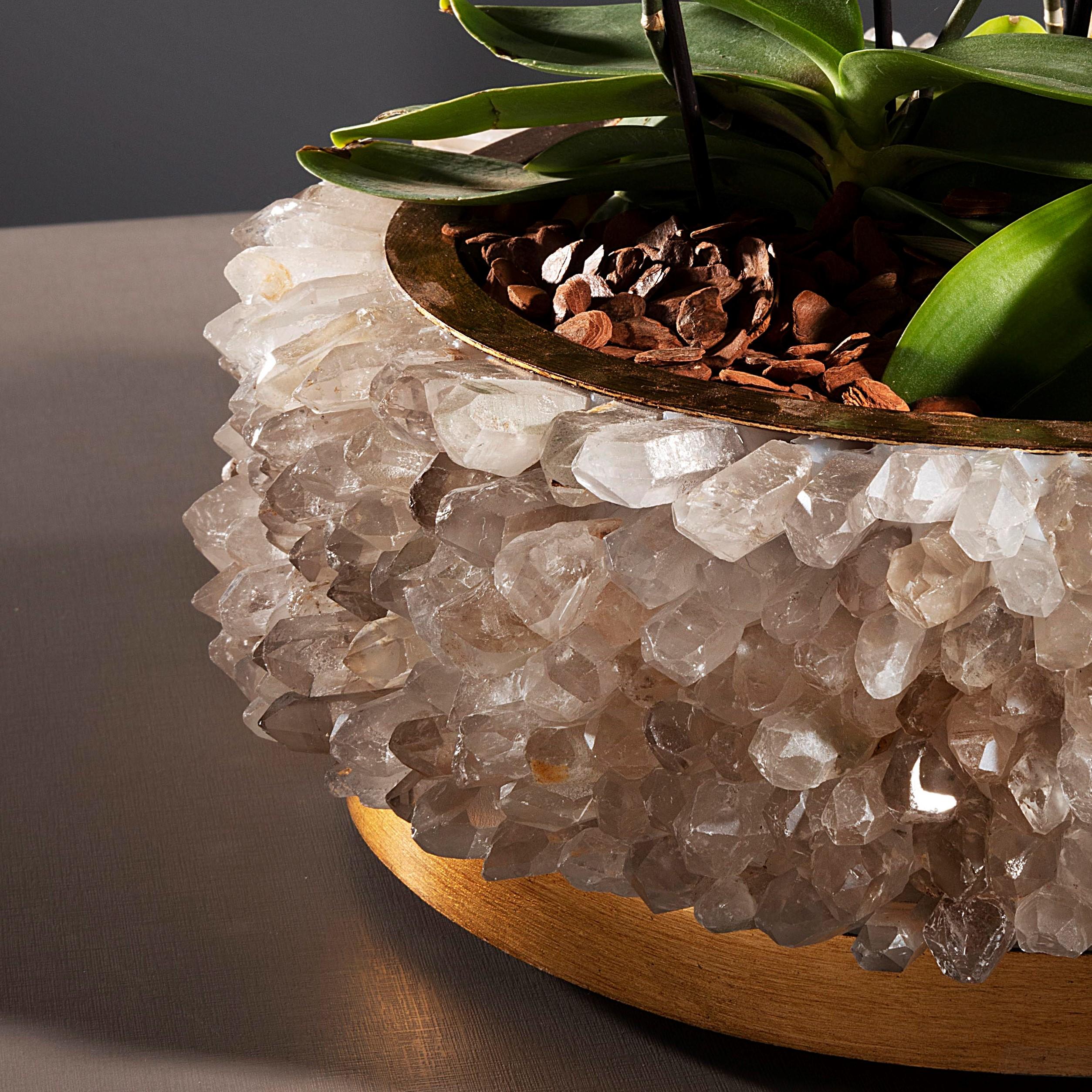 Brazilian Frozen Center Piece, Large Quartz Points