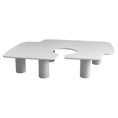 Frozen White Marble Coffee Table