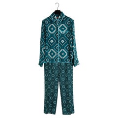 F.R.S. For Restless Sleepers Ensemble FR38 Green Silk Twill Ensemble UK10 US8