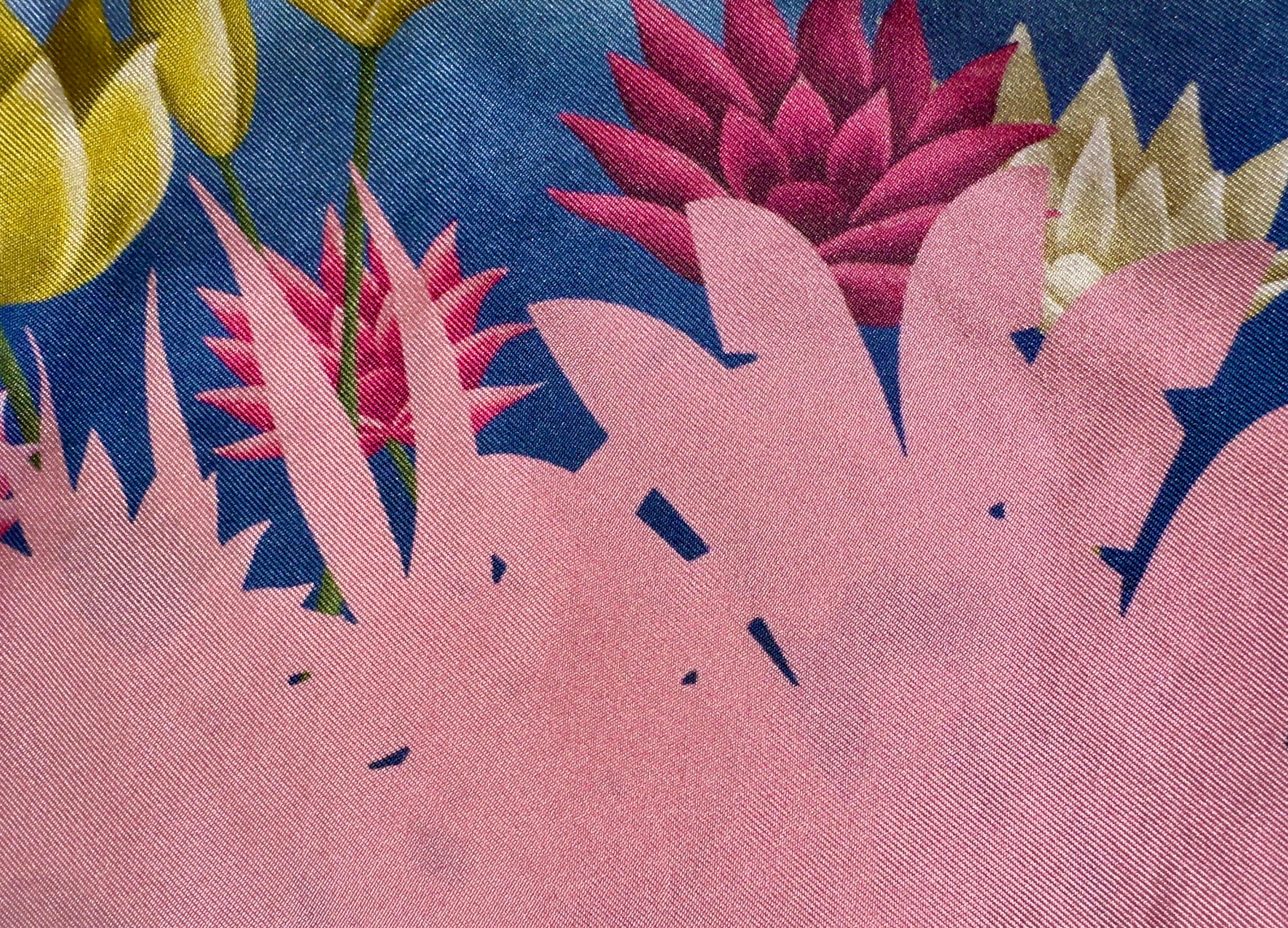 F.R.S FOR RESTLESS SLEEPERS FRS Tropical Flamingo Print Silk Resort Pants Suit S in vendita 1