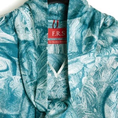 F.R.S. For Restless Sleepers L Ensemble FR40 Green Blue Silk Twill Set UK12 US10