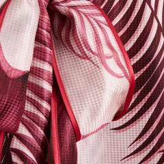 F.R.S. For Restless Sleepers Top TU Rosa Dschungeldruck Ascot Maxibluse Shirt OS