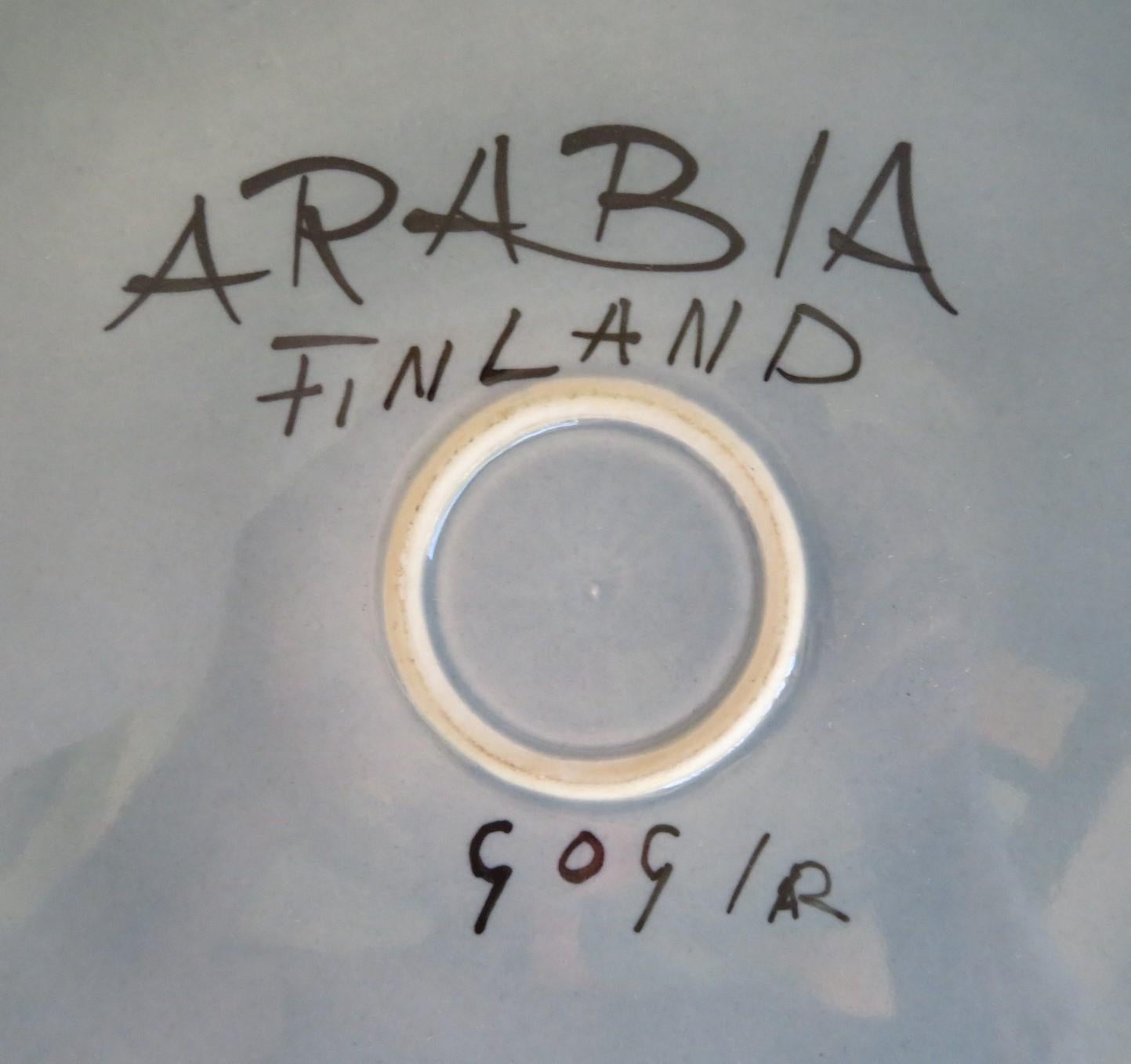 Moderner Chop-Teller aus Fructus von Gunvor Olin Grnquist für Arabia Finnland 1960er Jahre im Angebot 1