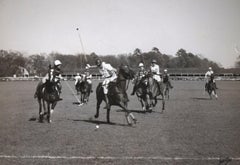Aurora Polo Match At Aiken, SC. B&W Framed Photo
