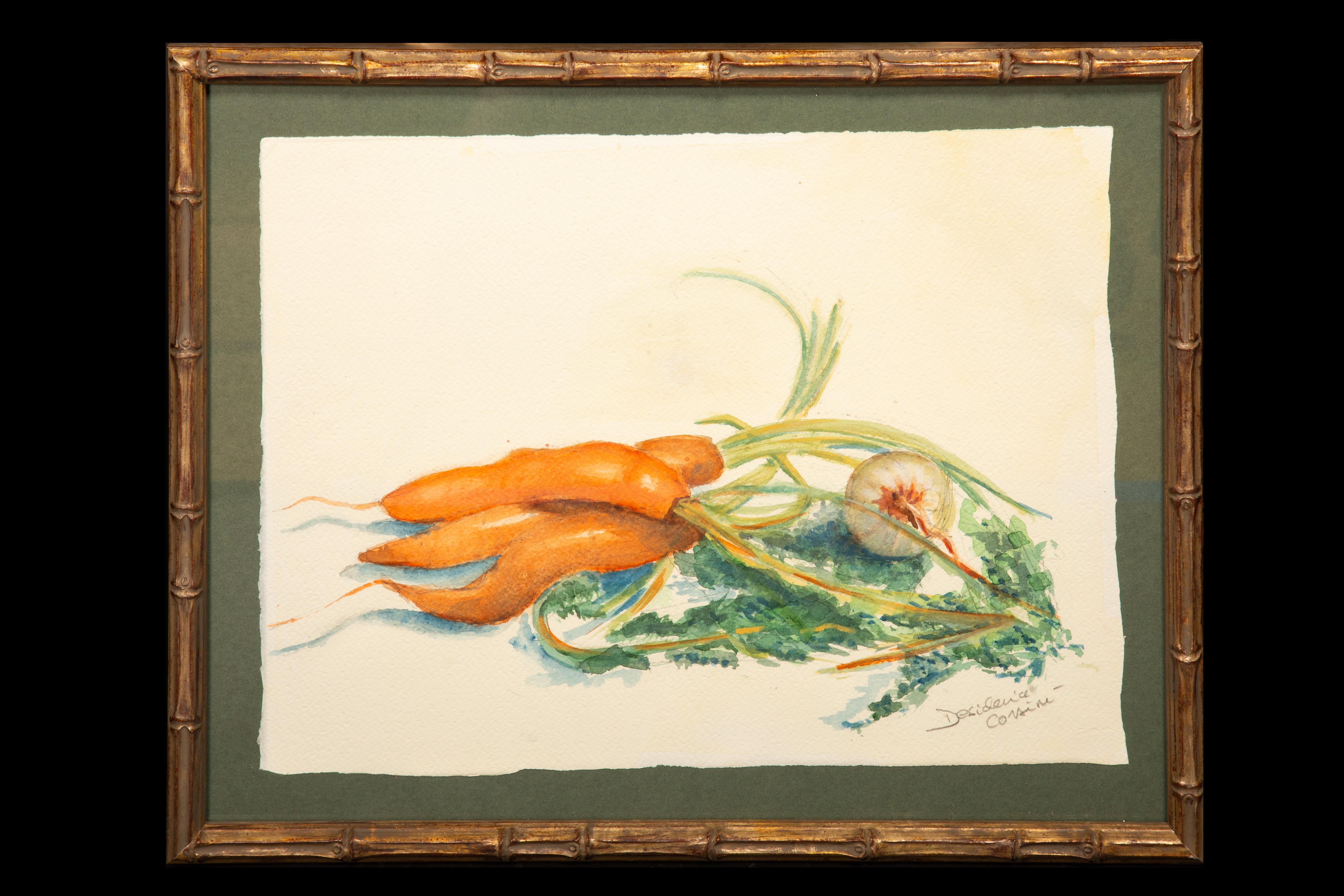 Wood Fruit and Veggie Watercolor Collection by Desideria Corsini