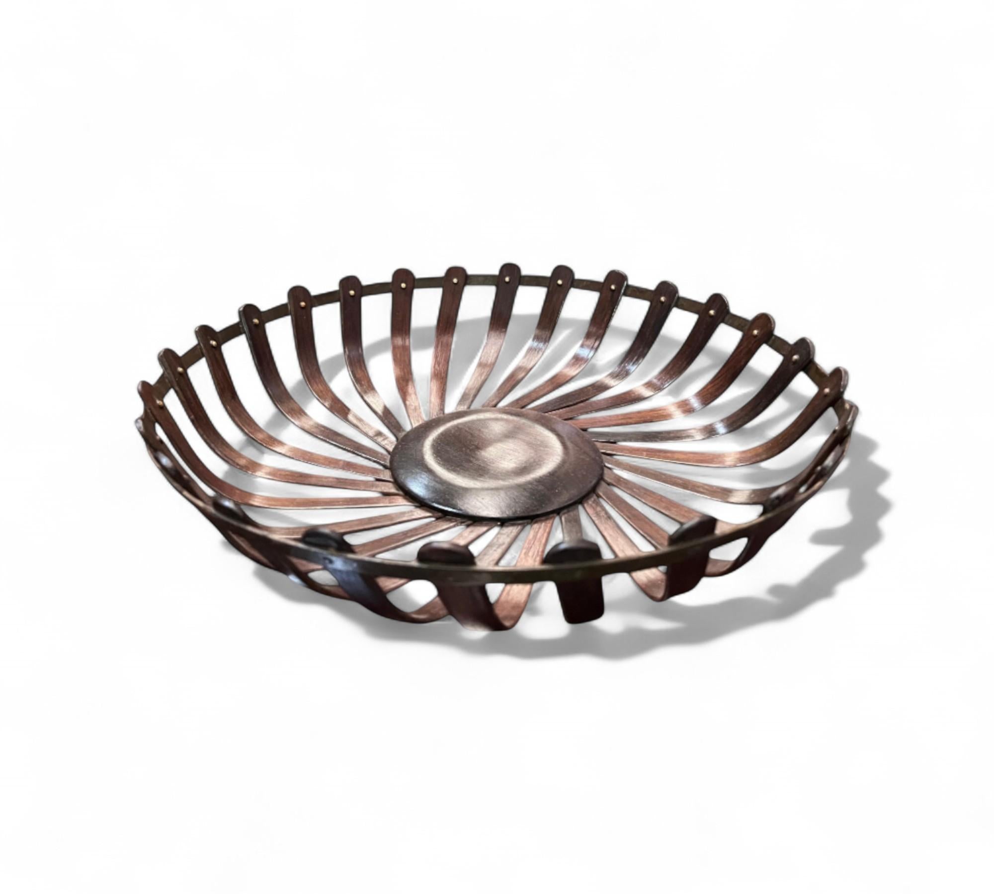 Mid-Century Modern Fruit Basket in Rosewood, Casa Finland, 1960s - Lot 665 For Sale