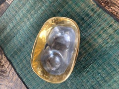 Fruit Bowl A019 Solid cast brass (gold coloured) and aluminium (silver coloured)