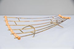 Fruit Bowl Brass and Bamboo, 1950s