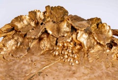 Obstschale aus gemeißelter Bronze – Kupferpatina – Albert Marionnet – um 1912