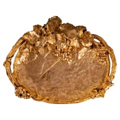 Fruit Bowl, Chiseled Bronze, Copper Patina, Albert Marionnet, circa: 1912