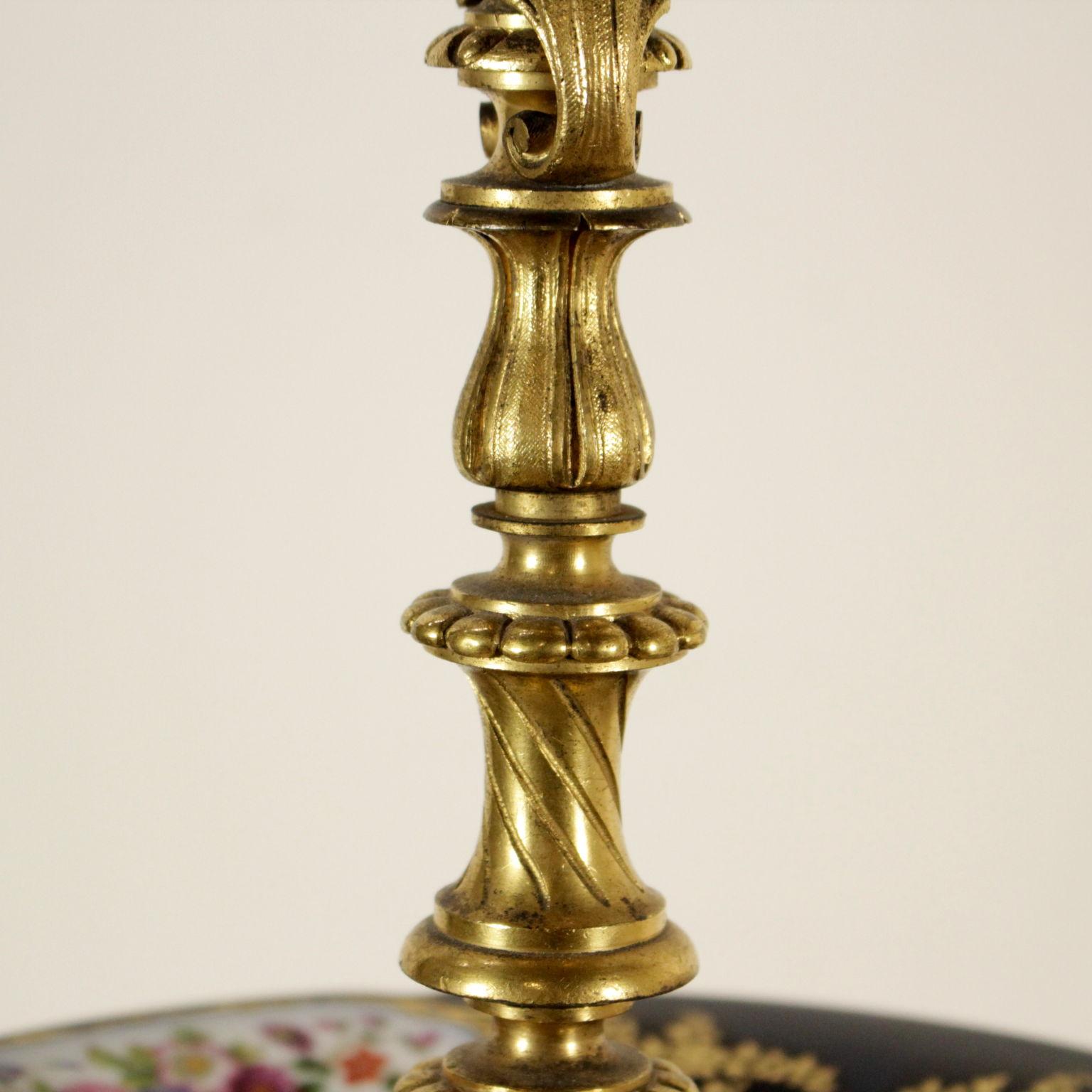 Obstschale aus vergoldeter Bronze-Porzellan Osteuropa Last Quarter von 1800 (Europäisch)