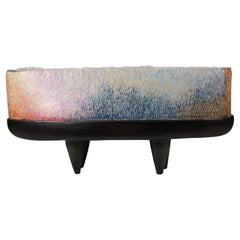 Fruit Bowl New Contemporary Grogged Clay  Camuflatge by Rosa Cortiella