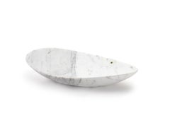 Bowl Vase Vessel White Calacatta Marble Collectible Design Handmade Italy