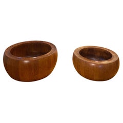 Used Fruit Bowls in Teak by Digsmed