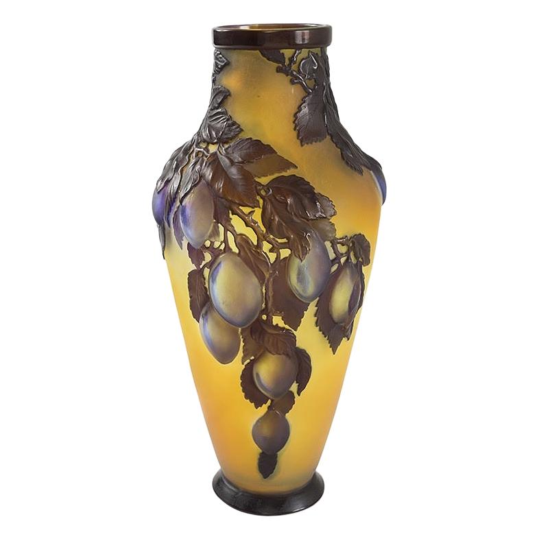 "Fruit Branch" Vase by Emile Gallé