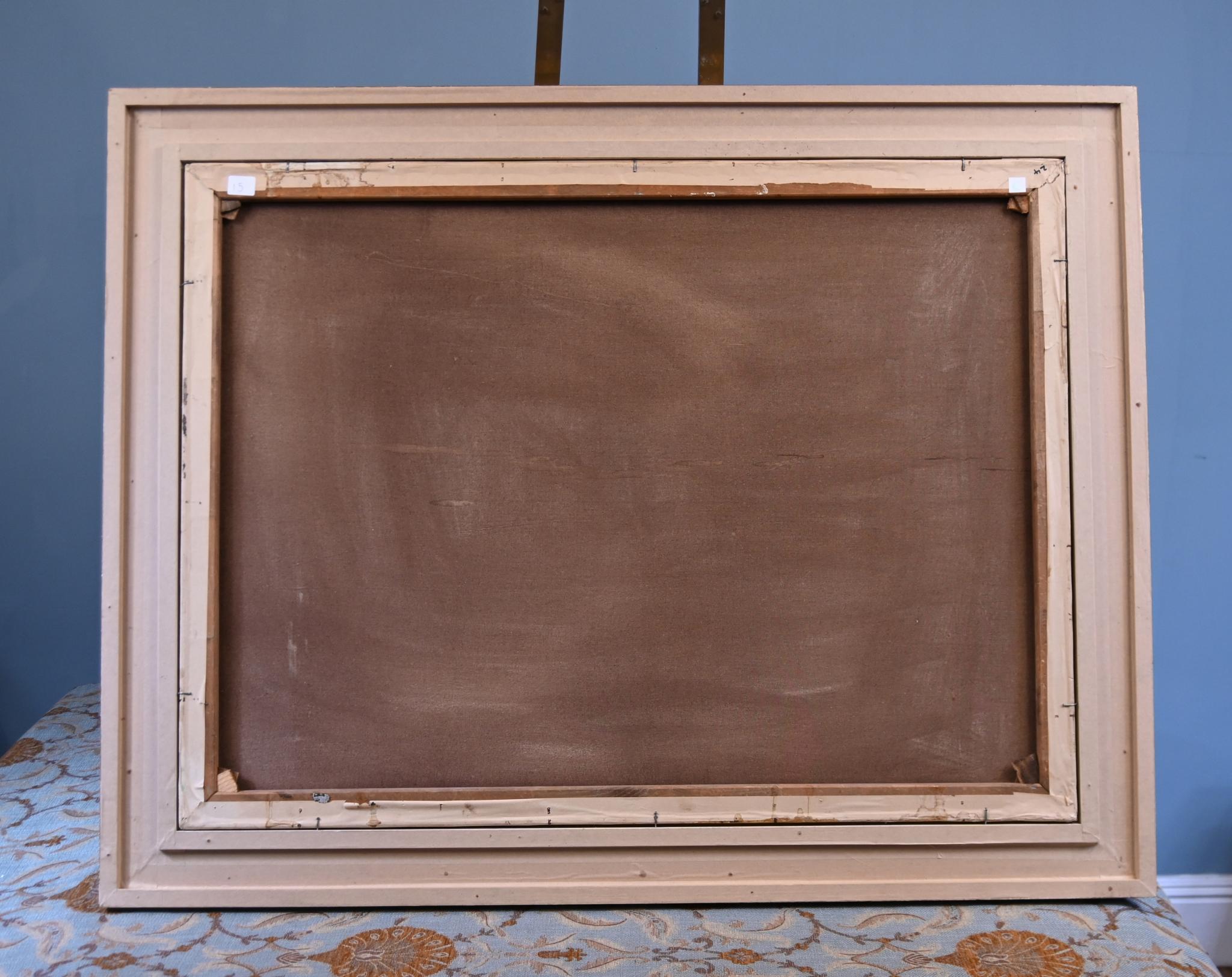 Fruit Floral Still Life Ölgemälde Französisch Kunst 4ft breit signiert im Angebot 1