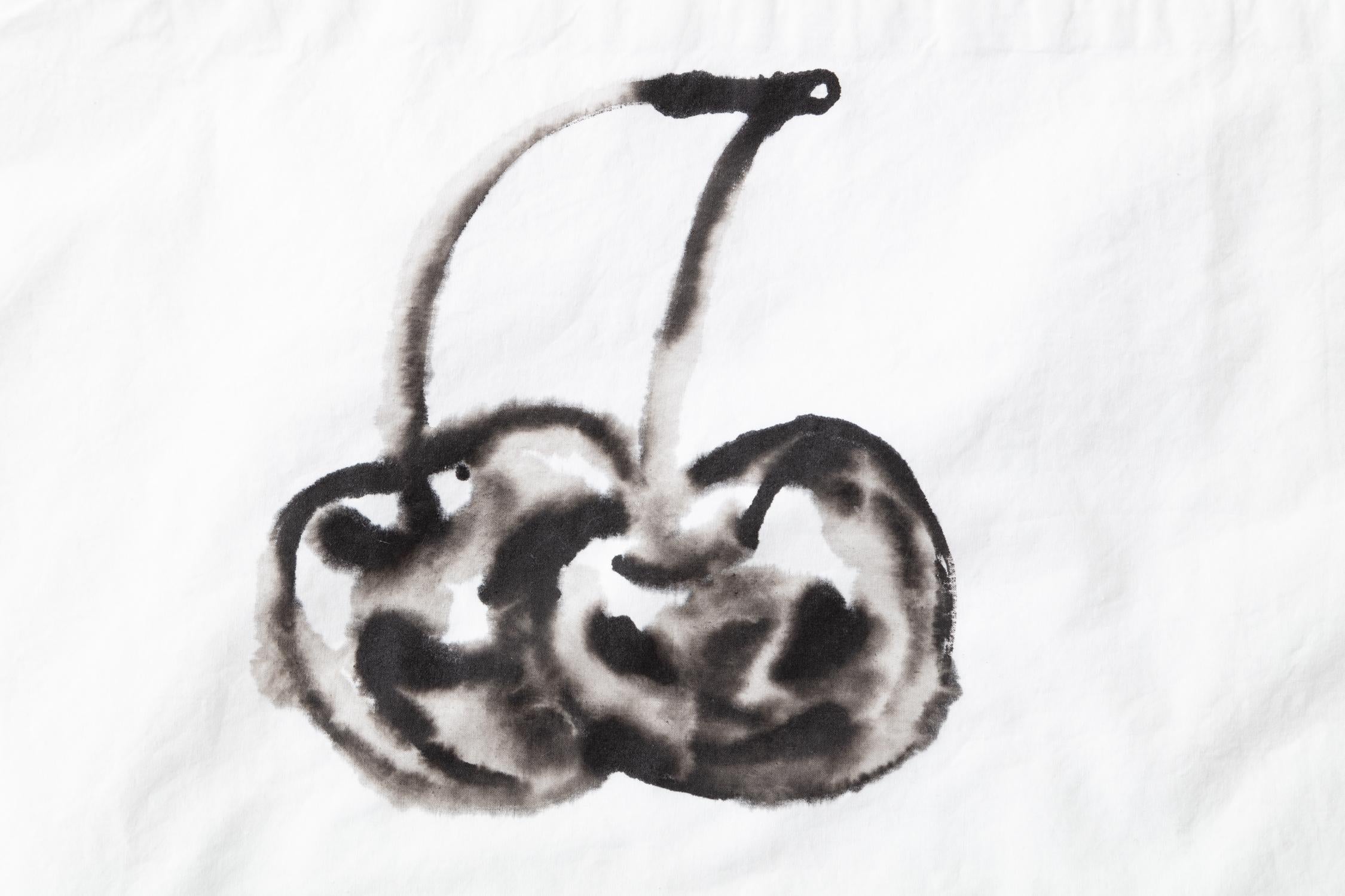 Taies d'oreiller en coton peintes à la main à base de fruits en vente 2