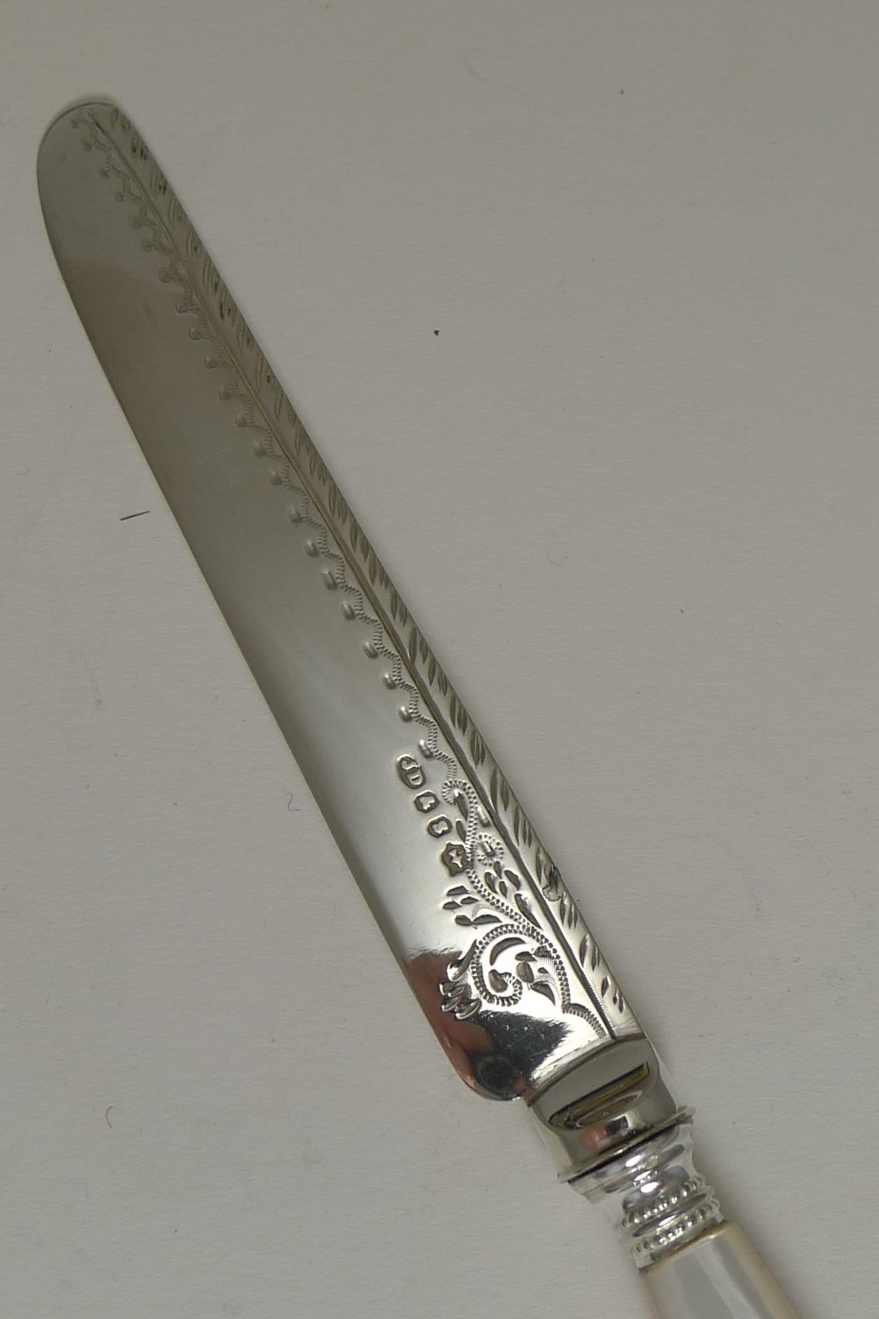 Fruit Knives & Forks/ Mother of Pearl & Silver Plate circa 1900 by James Deakin 2