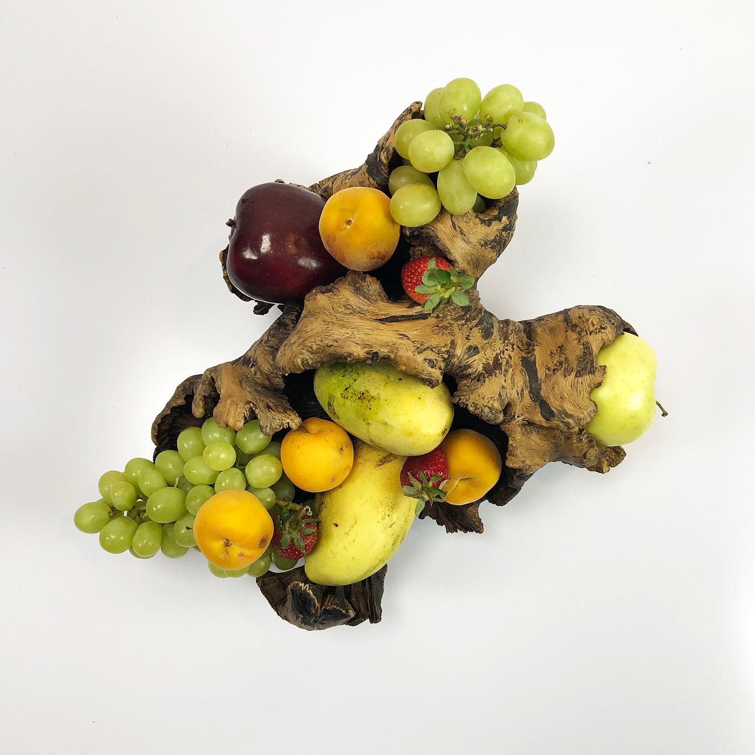 Organic Modern Fruit Platter in Organic Wood