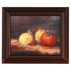 Nature morte aux fruits Huile sur panneau  Tutti Frutti signé P R Rohrer 20ème siècle