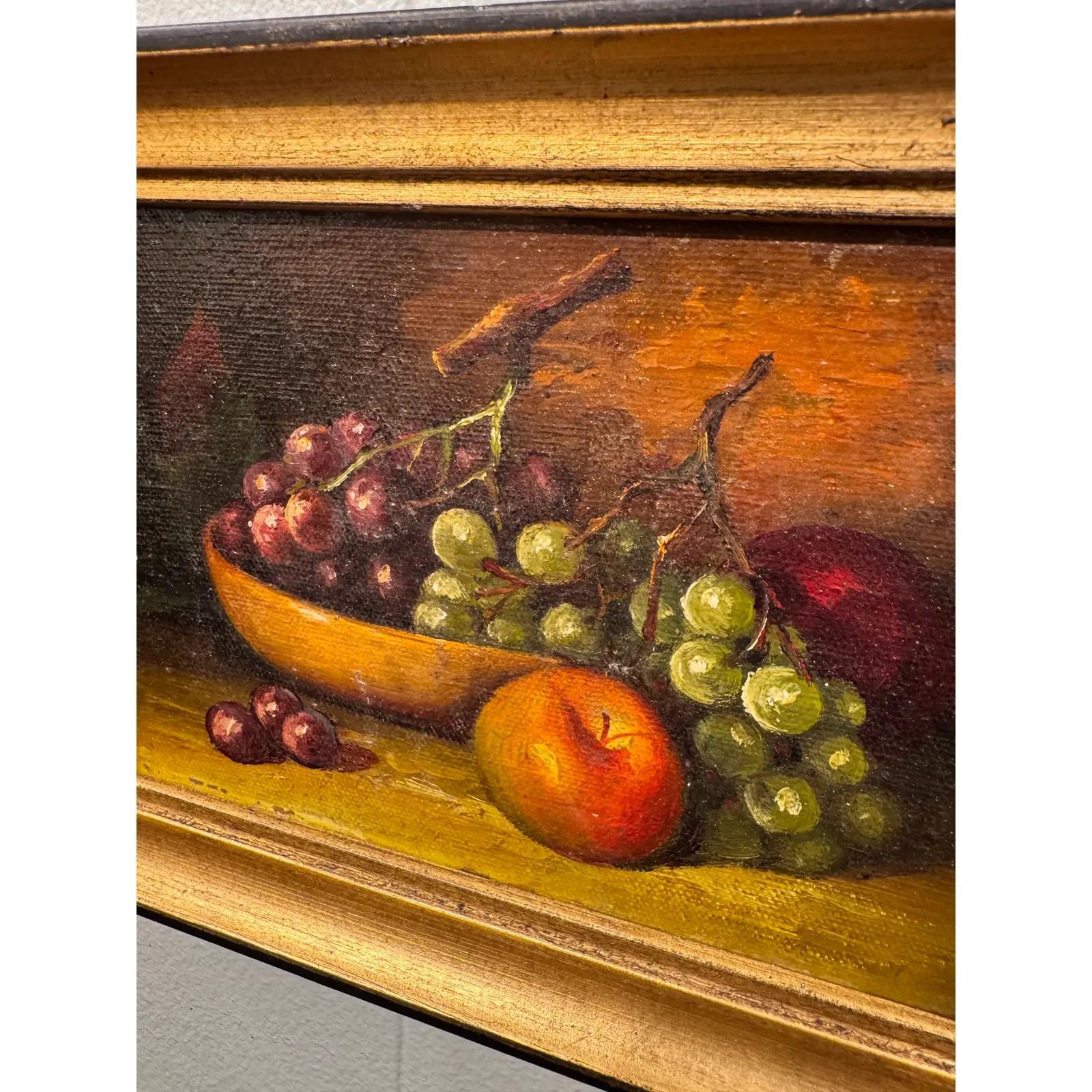 Obst-Stillleben Ölgemälde (19. Jahrhundert) im Angebot