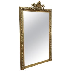 Fruits Decor Late 19 th Century Gilt wood Mirror