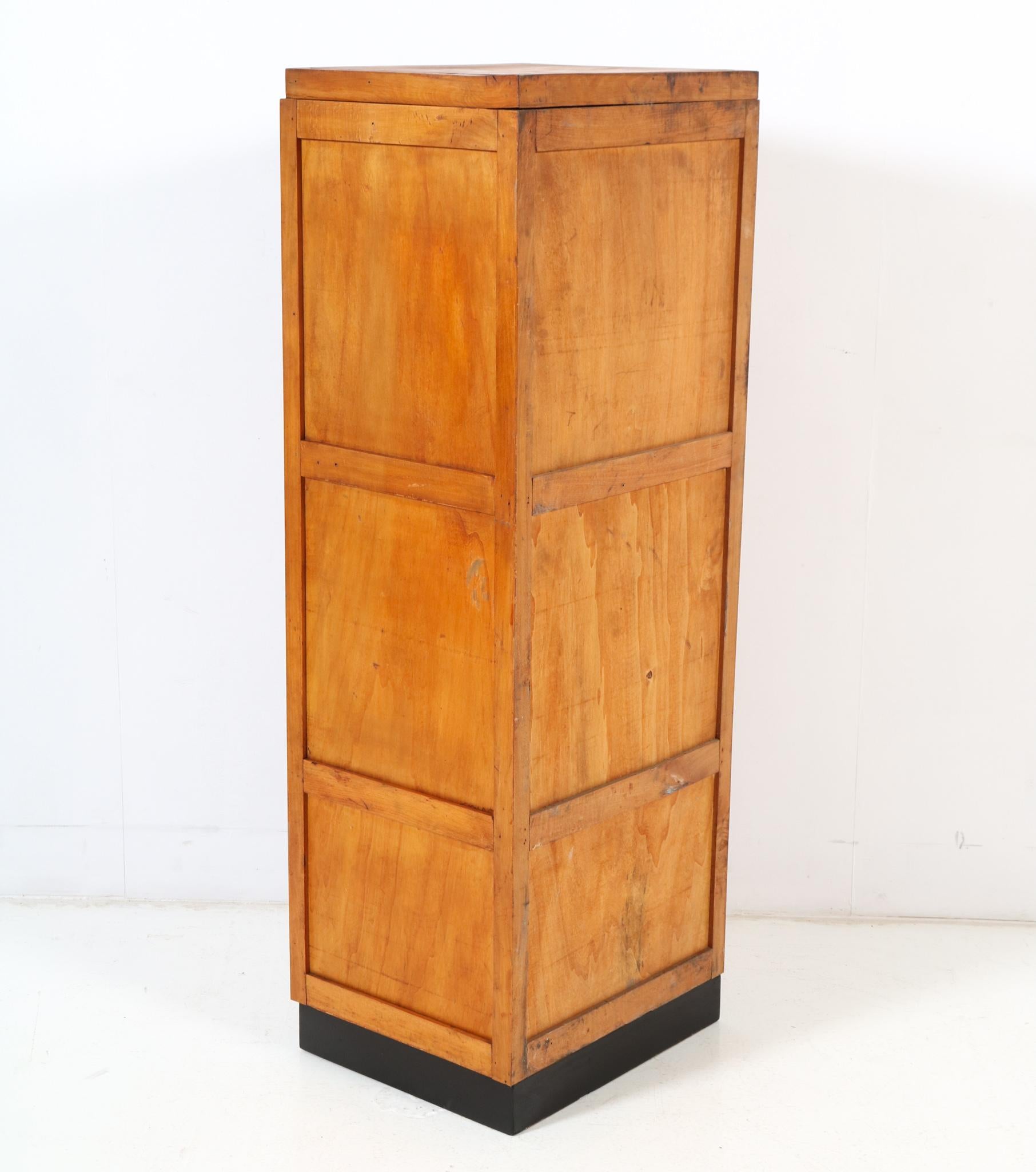 Brass Fruitwood Art Deco Haberdashery Chest of Drawers, 1930s