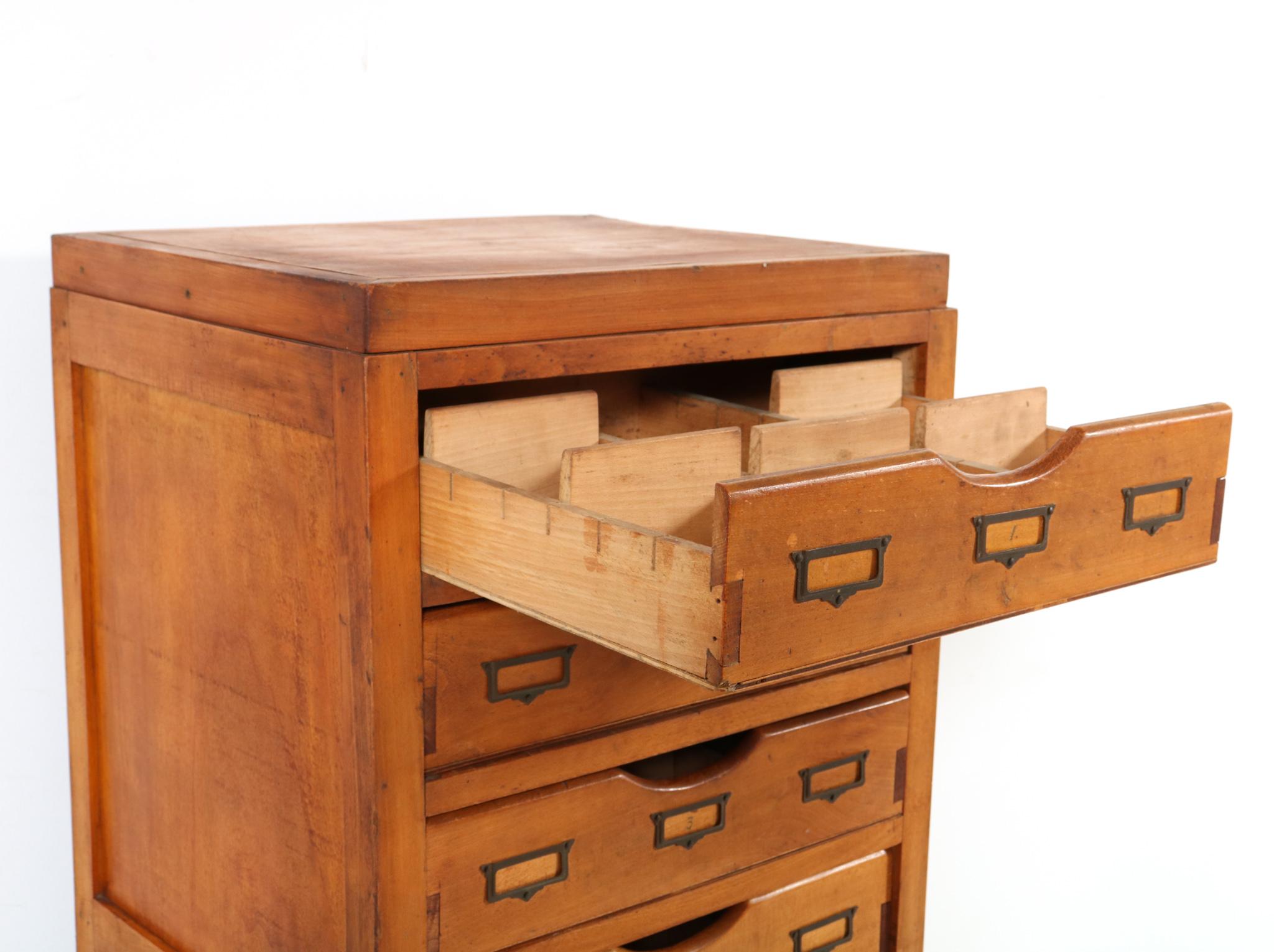 Fruitwood Art Deco Haberdashery Chest of Drawers, 1930s 3