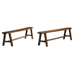 Fruitwood Benches, England circa 1880