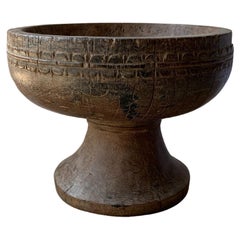 Fruitwood Bowl from Timor Island, Indonesia, Early 20th Century