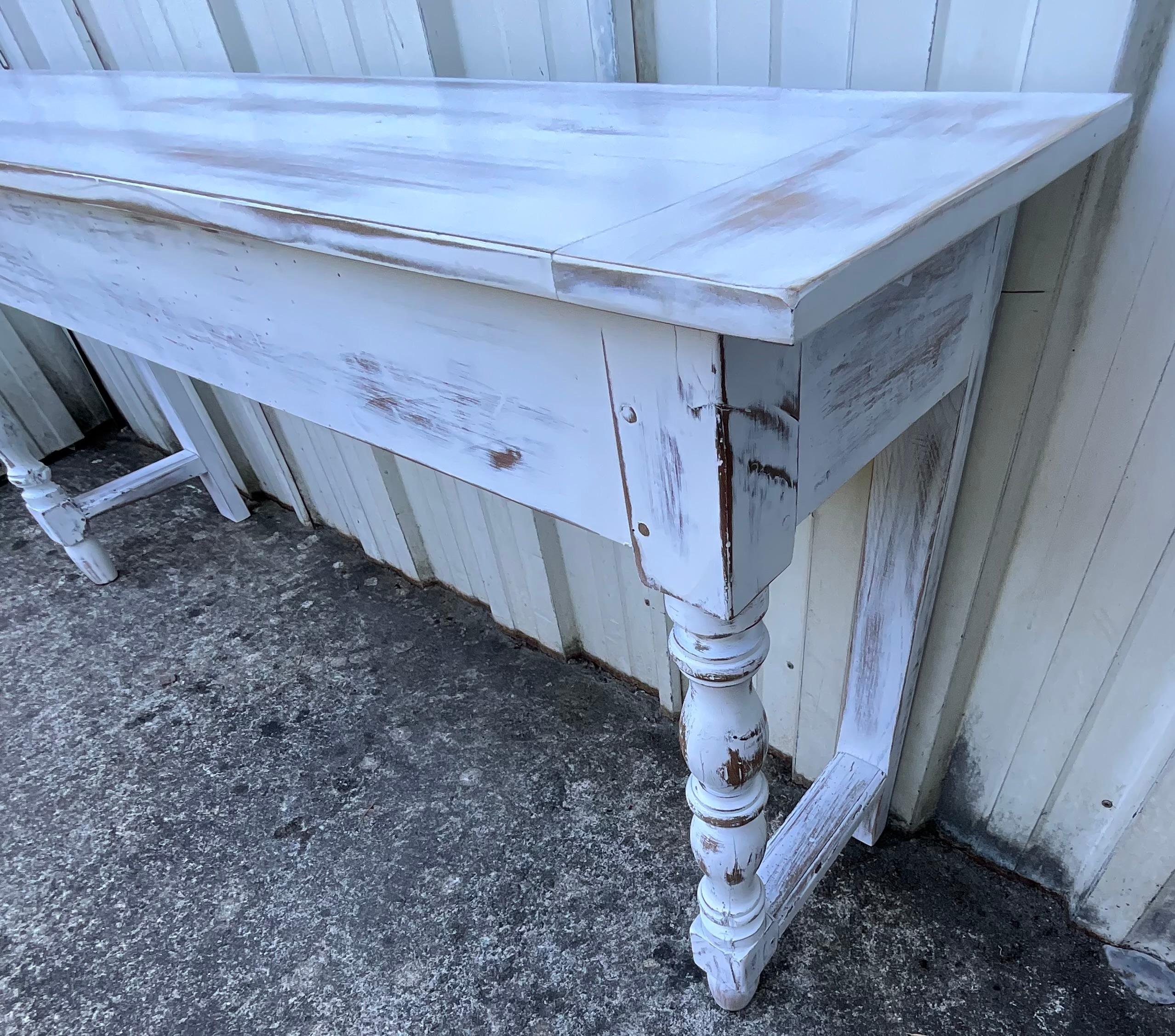 Campagne Table console en bois de fruitier - Fin du 19ème siècle - Style campagnard en vente