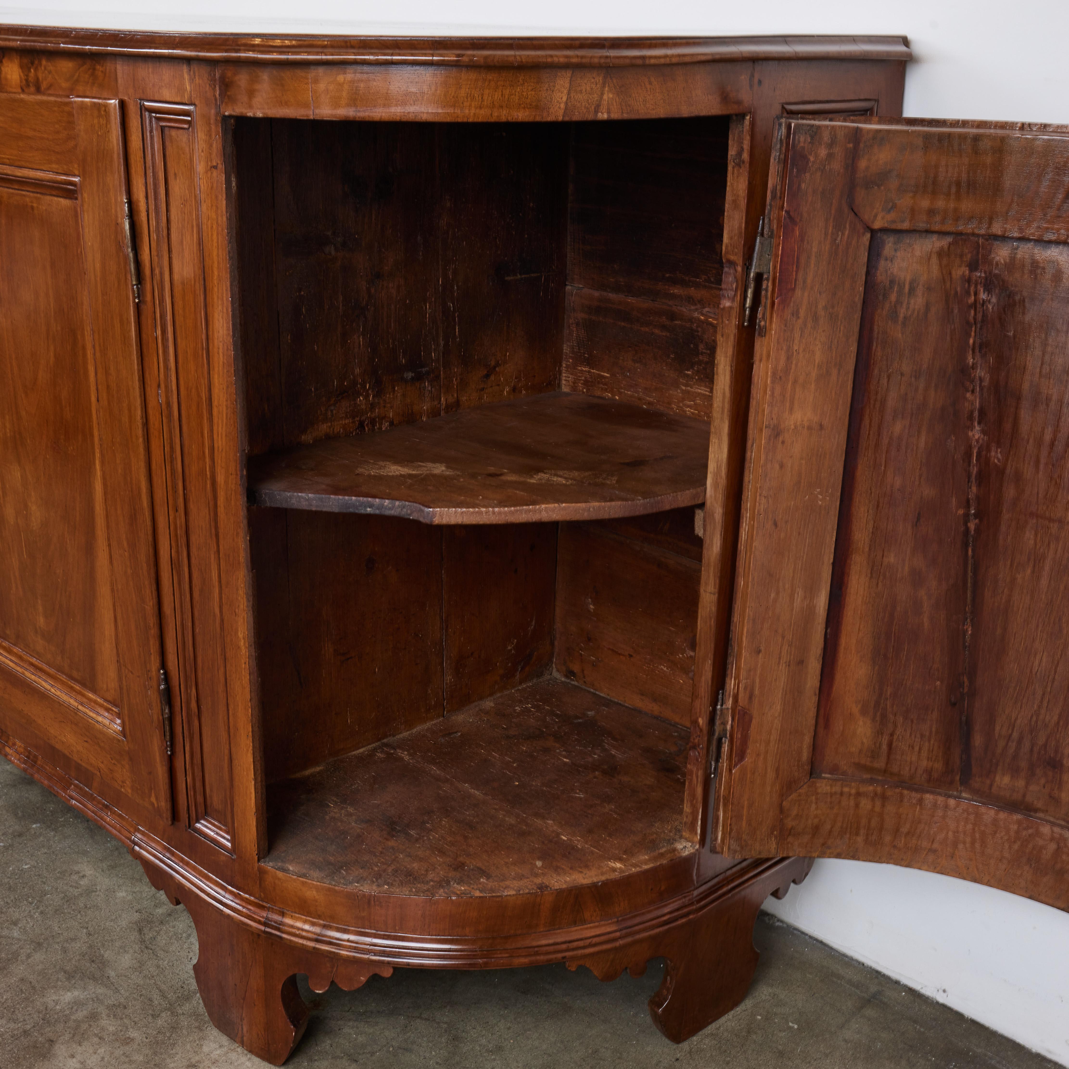 curved buffet sideboard