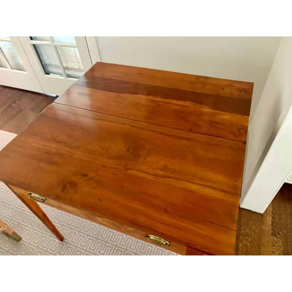 North American Fruitwood Fold Top Game Table. Early 19th Century For Sale