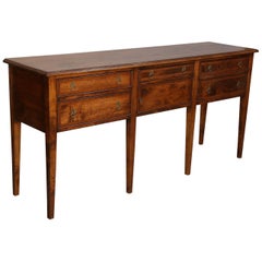Fruitwood Huntboard with Mahogany Banding