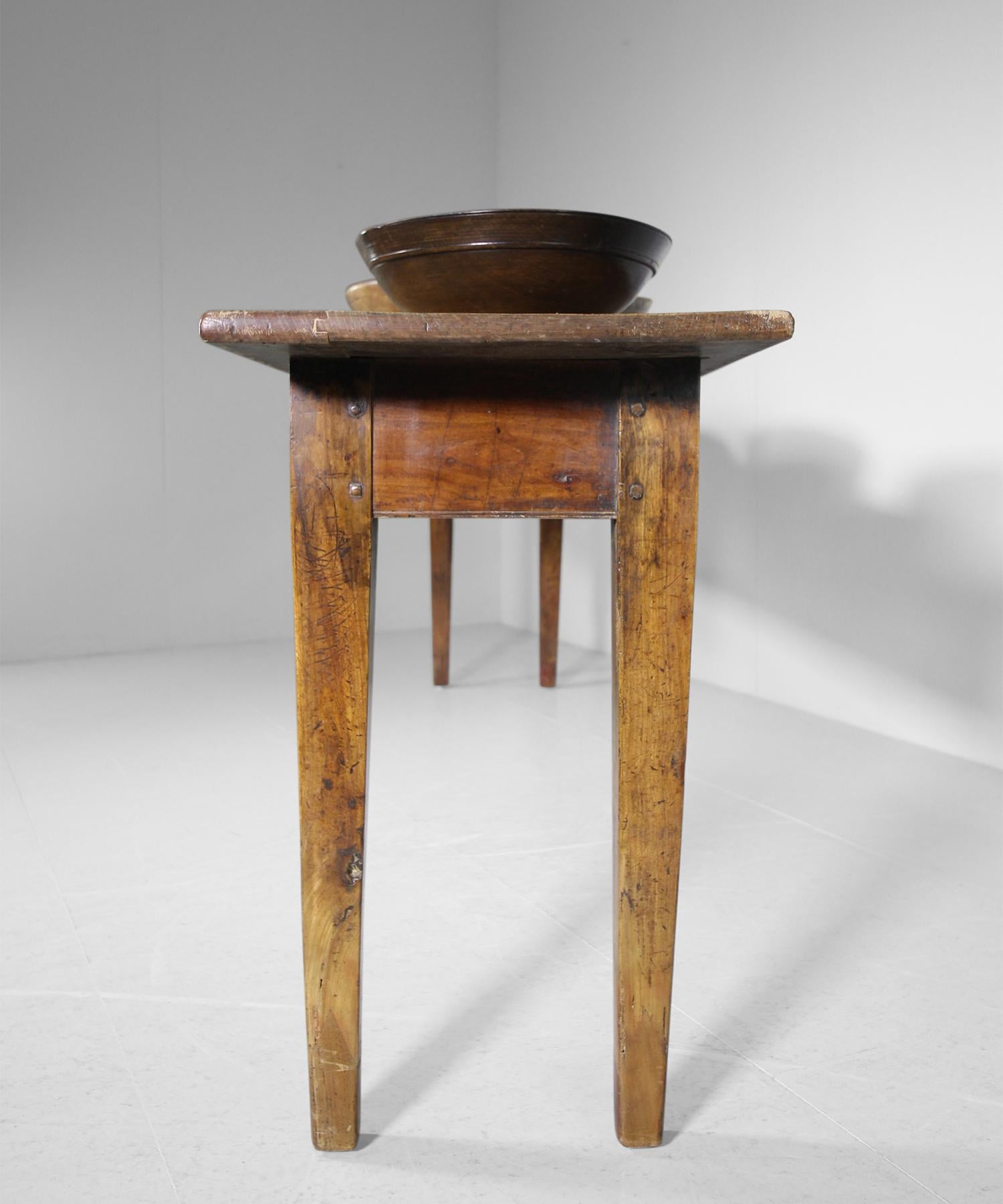 19th Century Fruitwood Server Table