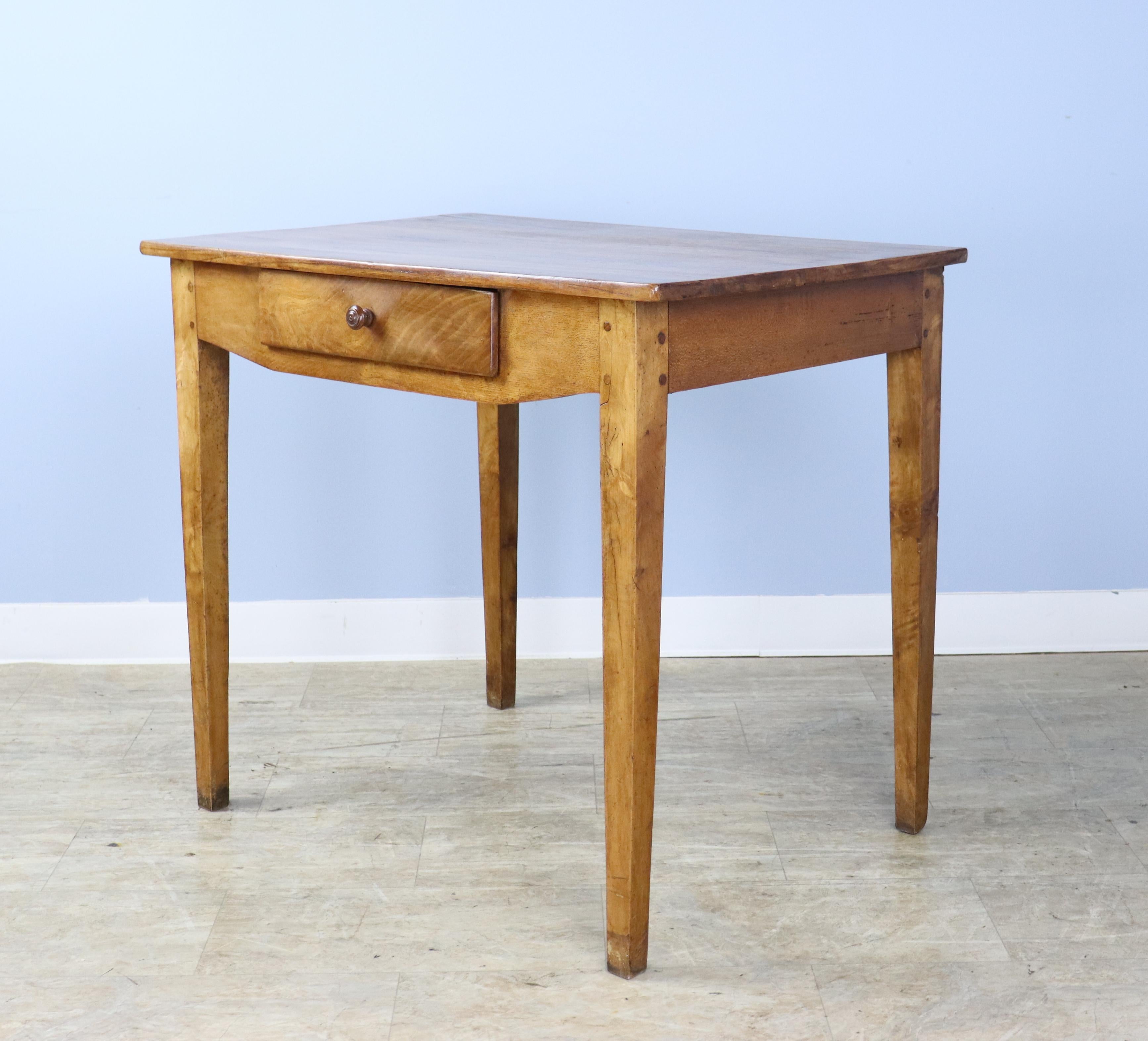 French Fruitwood Side Table or Small Writing Table