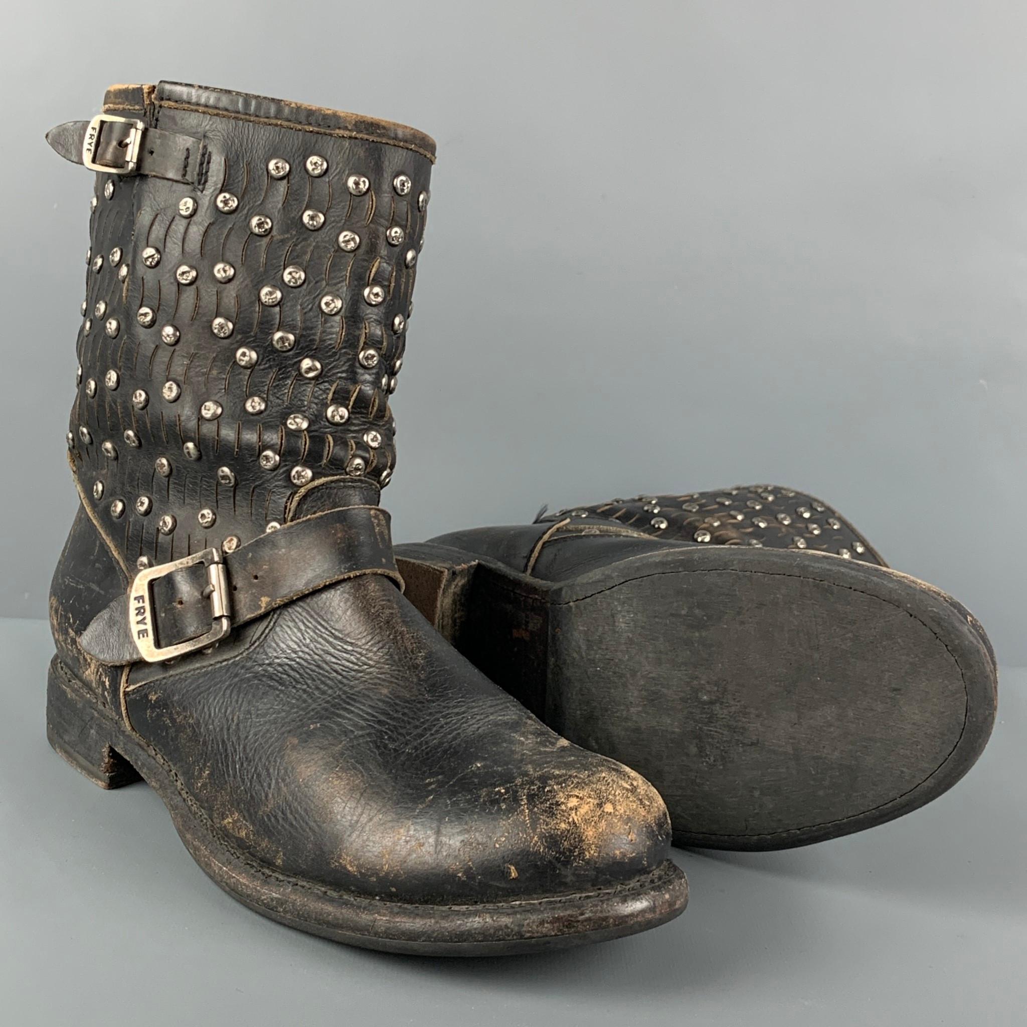 frye distressed boots