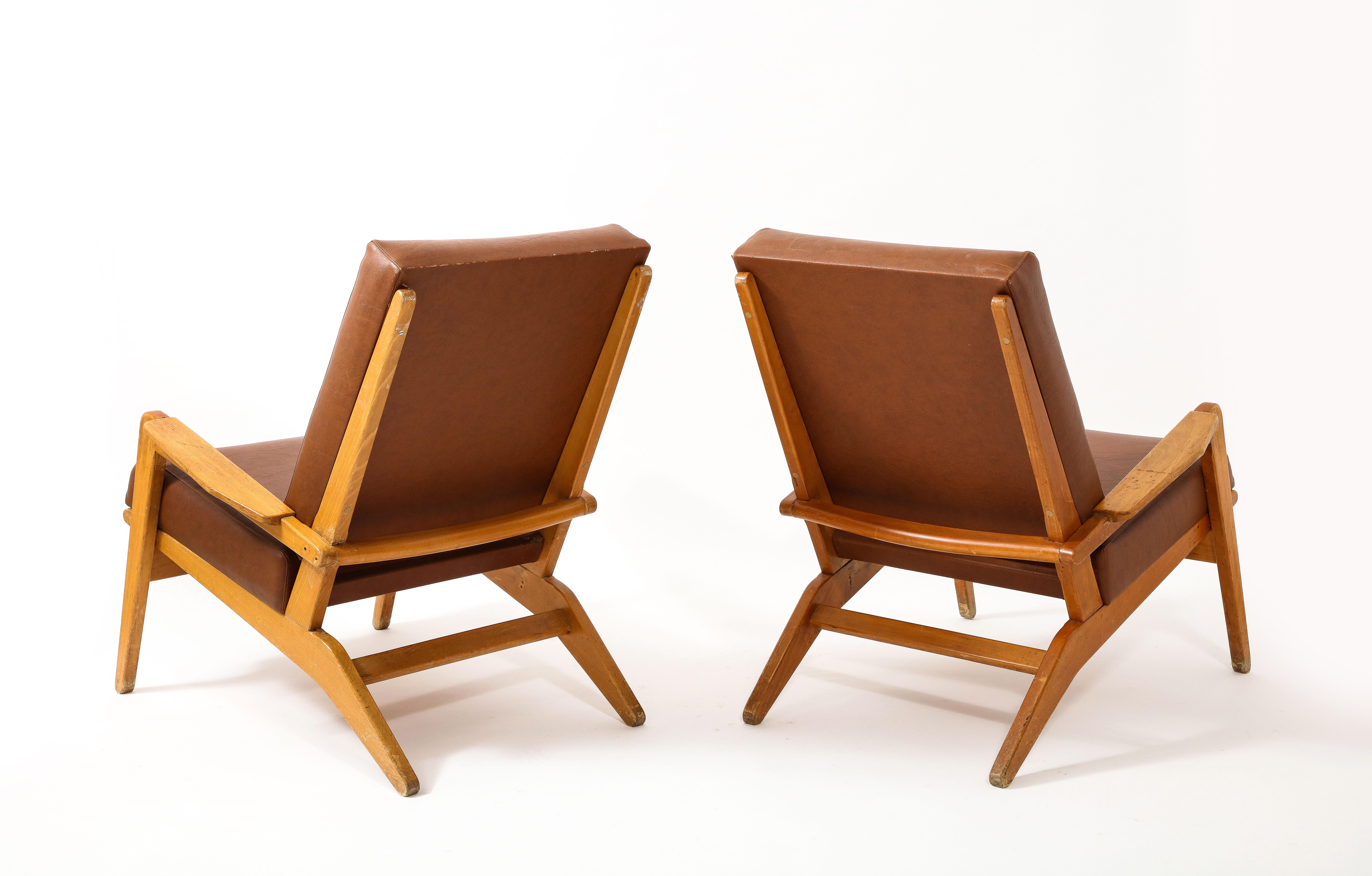 FS 105 Loungers by Pierre Guariche, France 1950 For Sale 7