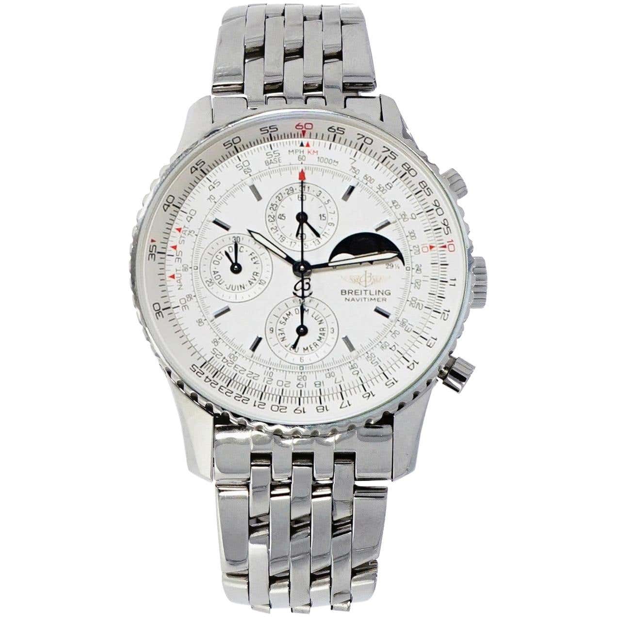 FS Breitling Navitimer Olympus Moon Phase Annual Calendar Chronograph