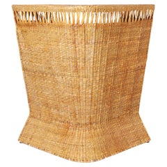 FS Flores Collection Midcentury Style Tropical Woven Reed Bar 