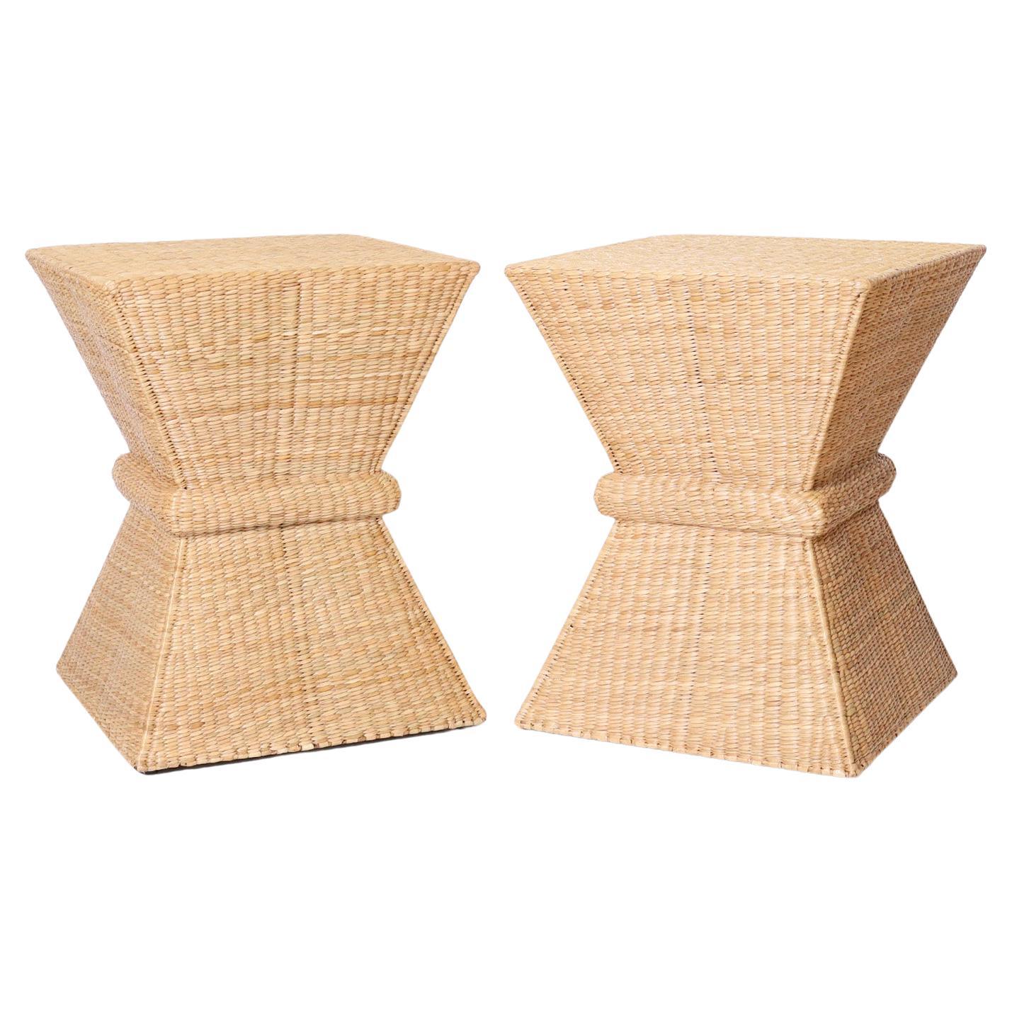  FS Flores Collection Pair of Midcentury Style Sheaf of Wheat Stands For Sale