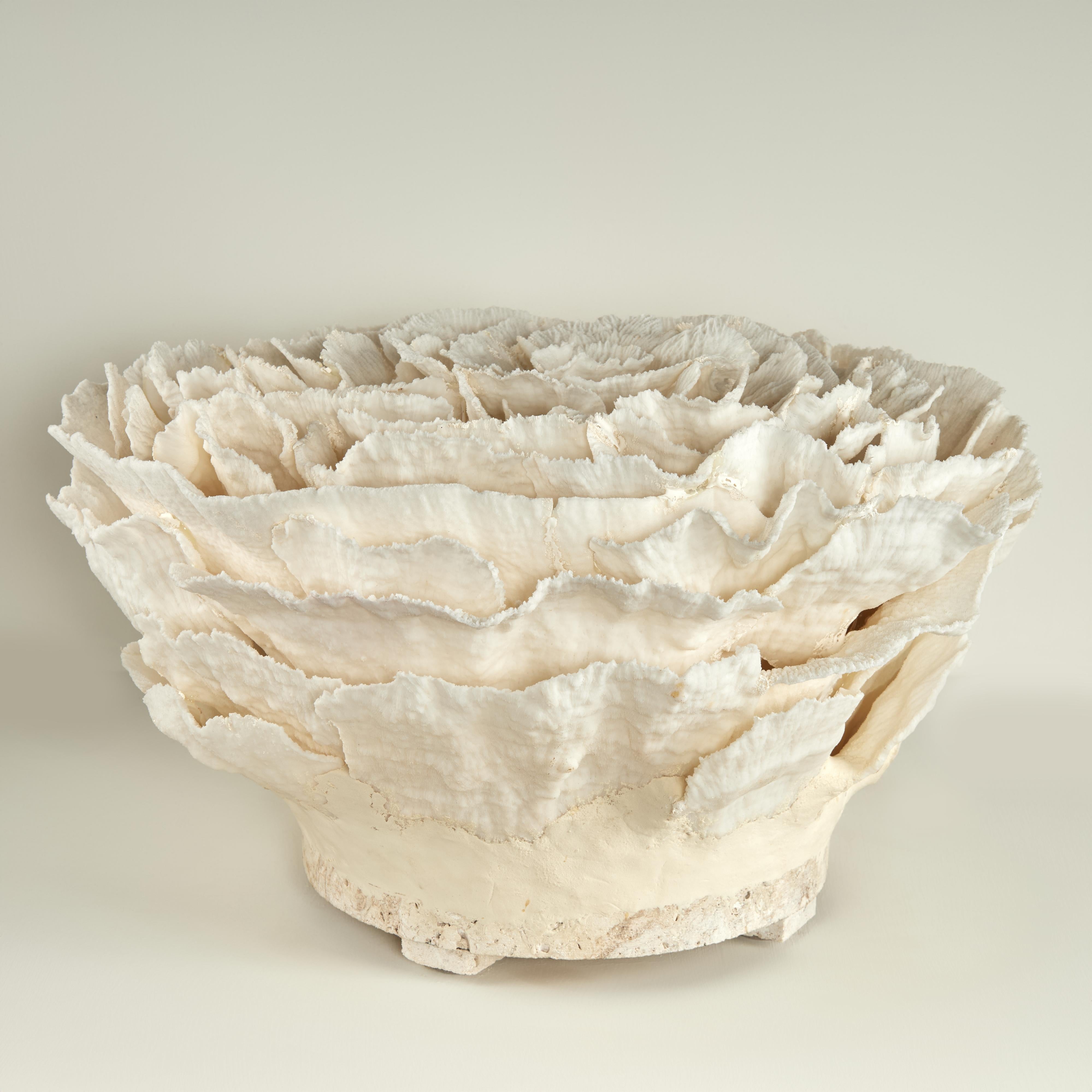 Centrotavola o scultura di corallo su base di pietra coquina in vendita 1