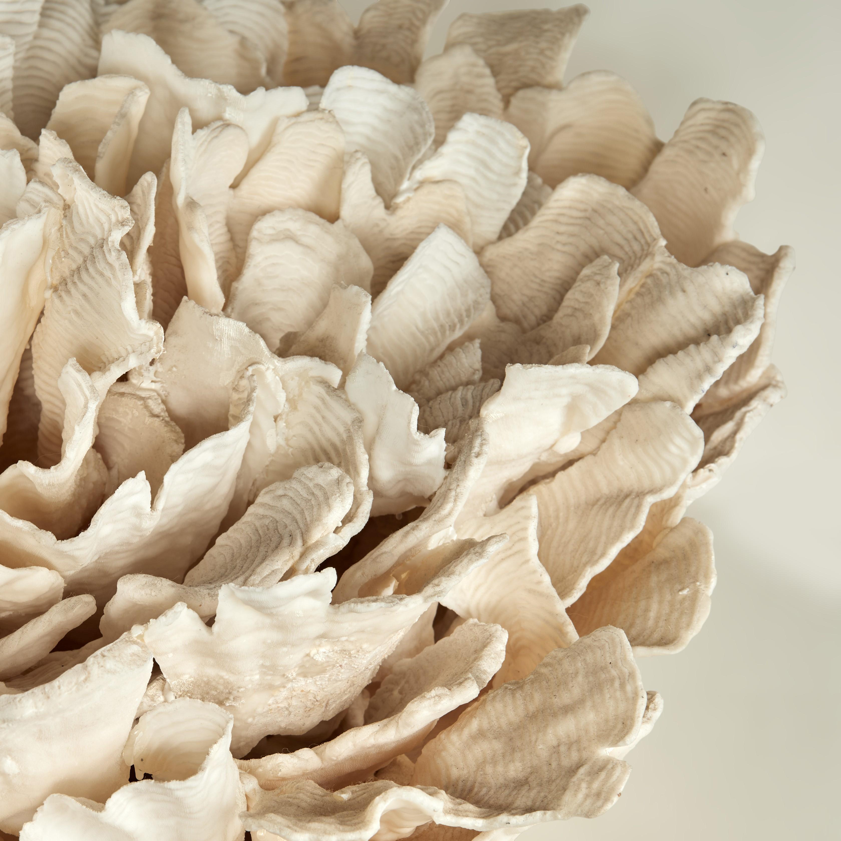 Coral Sculpture on Coquina Stone For Sale 4